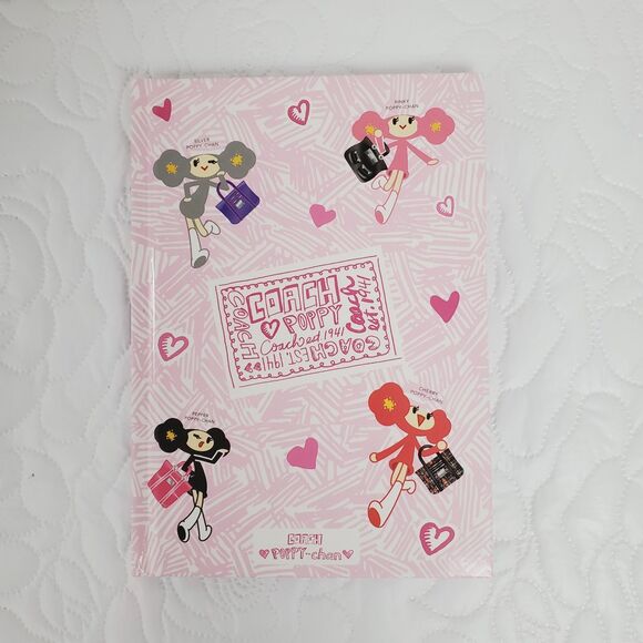 Coach Poppy-chan Notebook Journal Art‎ Pink Coach Poppy Chan Doll VERY RARE - Picture 1 of 16